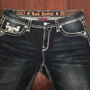 Women’s Rock Revival Size 29 Dark Skinny Jeans